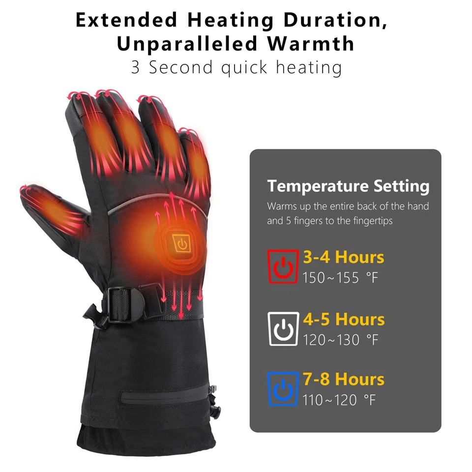 Full Touch Screen Heated Gloves